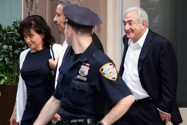 Dominique Strauss-Kahn in Tribeca yesterday